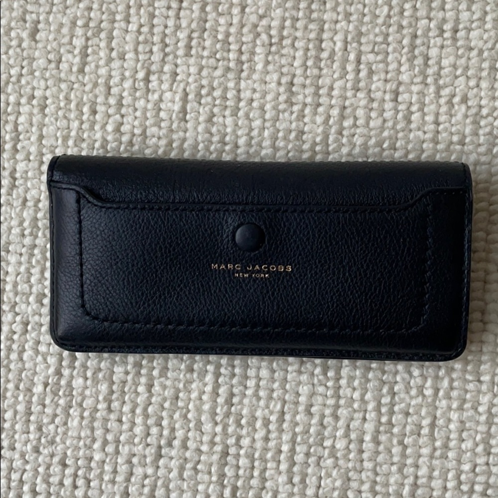 Marc Jacobs Black Leather Continental Wallet
